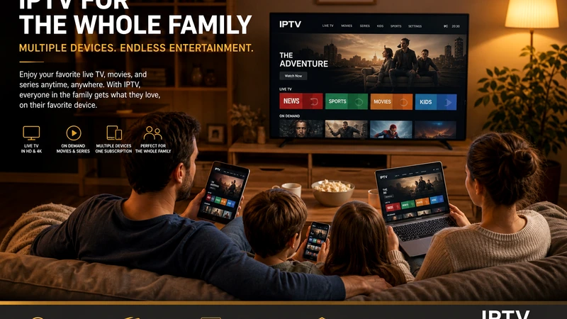 IPTV fuer die Familie — mehrere Geraete