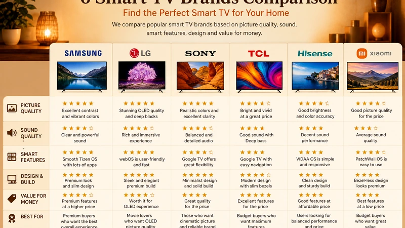 IPTV Smart TV verschiedene Marken 2026